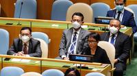Menlu Retno Marsudi hadir dalam Sidang Majelis Umum PBB (UNGA) ke-76.  (Dok: Kemlu RI)