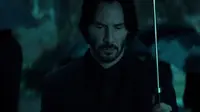 Keanu Reeves memainkan sosok John Wick yang merupakan seorang mantan pembunuh bayaran.