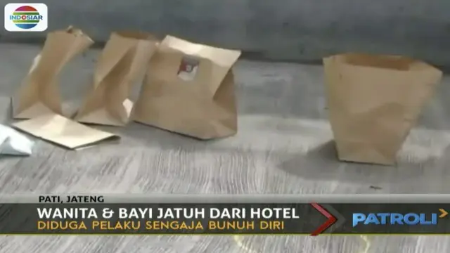 Diduga ada masalah keluarga, ibu muda di  Pati, Jawa Tengah, bawa anaknya ikut bunuh diri di parkiran Hotel Safin, Jawa Tengah.