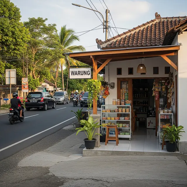 9 Model Rumah Desa Pinggir Jalan dengan Toko Kecil, Usaha Produktif di Pedesaan