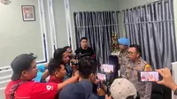 Kapolsek Kota Utara Iptu Fredy Yasin menjelaskan kronologi kejadian (Arfandi Ibrahim/Liputan6.com)