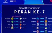 Berikut Jadwal Live Streaming Liga Champions 2025/26 Pekan Ke-7, Tayang di Vidio
