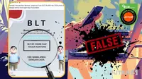 Cek Fakta: Tidak Benar Ini Link Pendaftaran BLT Periode Maret-Juli