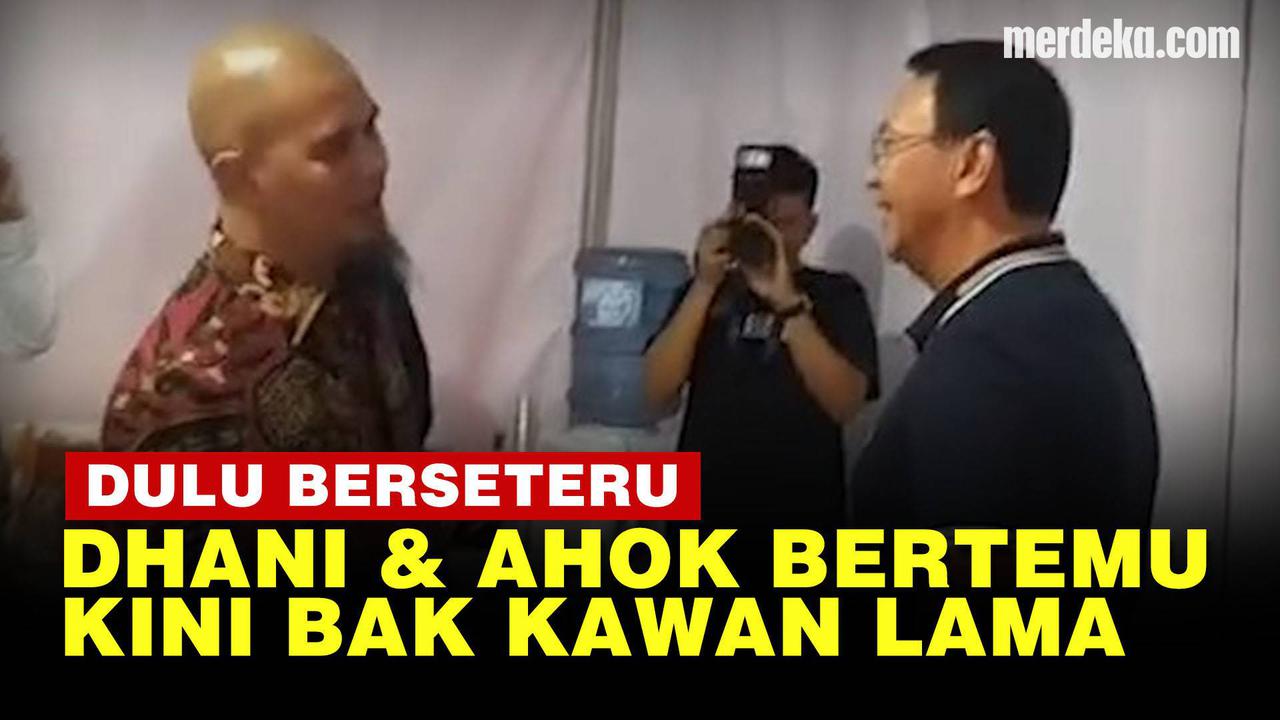 VIDEO: Momen Hangat Ahmad Dhani dan Ahok Bertemu, Dulu Berseteru Kini Bak Kawan Lama