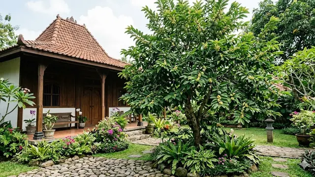 Pohon Buah Berbunga Indah