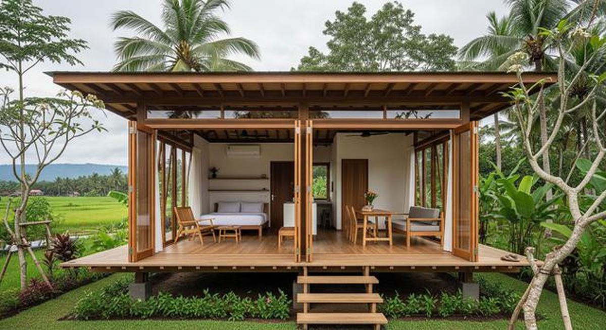 7 Model Rumah Kecil Tapi Terasa Luas dengan Pintu Kaca Lipat, Intip Inspirasinya