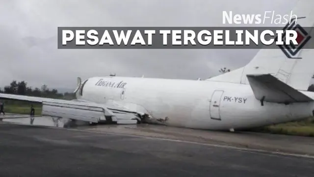 Pesawat kargo Trigana Airpembawa bahan bakar di Papua tergelincir di Bandara Jayapura. Peristiwa ini membuat pasokan BBM di beberapa kota di Papua Terganggu