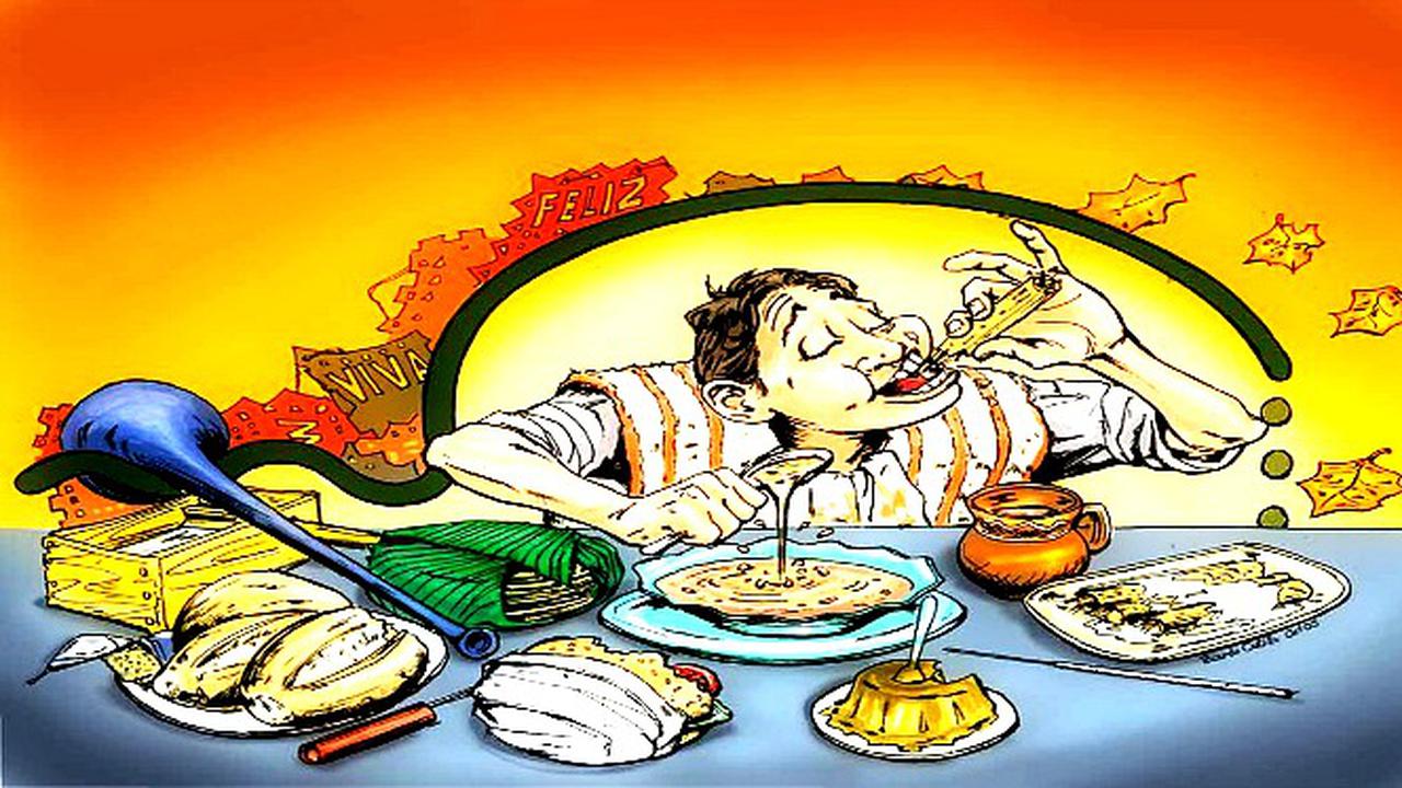 Ilustrasi Makan di Restoran