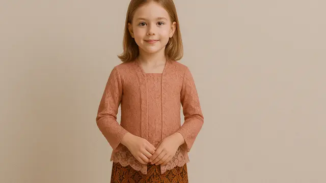 Model Baju Brokat Anak Perempuan