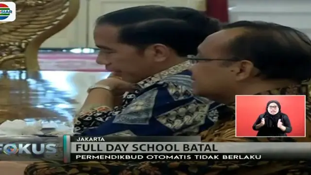 Presiden Jokowi menggantikannya dengan peraturan presiden tentang penguatan karakter anak sekolah.