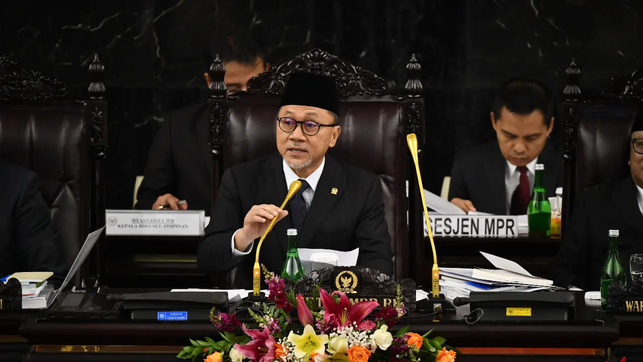 Majelis Permusyawaratan Rakyat (MPR) menggelar Sidang Paripurna Akhir Masa Jabatan periode 2014-2019 di Ruang Rapat Paripurna I Gedung Nusantara MPR/DPR/DPD RI, Jumat (27/9/2019).