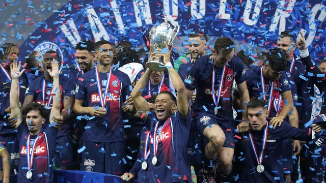 Foto: Hadiah Terakhir Mbappe untuk PSG, Berikan Gelar Juara Coupe De France 2023/2024