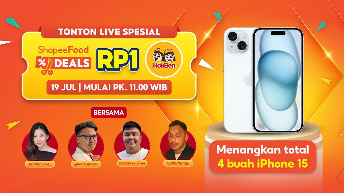 Berbagai hadiah menarik menanti pada program Live spesial ShopeeFood Day