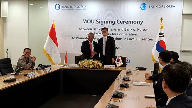 Indonesia dan Korea Selatan menyepakati kerja sama untuk mendorong penggunaan mata uang lokal dalam transaksi bilateral. (Dok KBRI Seoul)