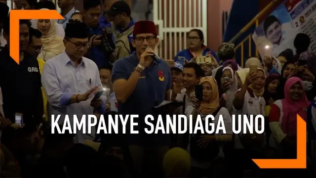 Sandiaga Uno mengawali kampanye terbuka perdananya di Ciracas, Jakarta Timur. Sandi bertemu dengan para pendukung dan mempromosikan OKE OCE.