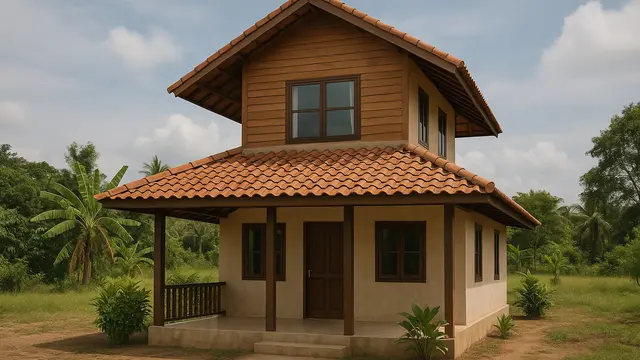 Rumah Budget Rp150 Juta 2 Lantai di Desa (Foto: ChatGPT)