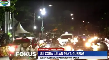 Walikota Surabaya Tri Rismaharini memastikan kondisi jalan aman untuk dilintasi pengguna jalan.