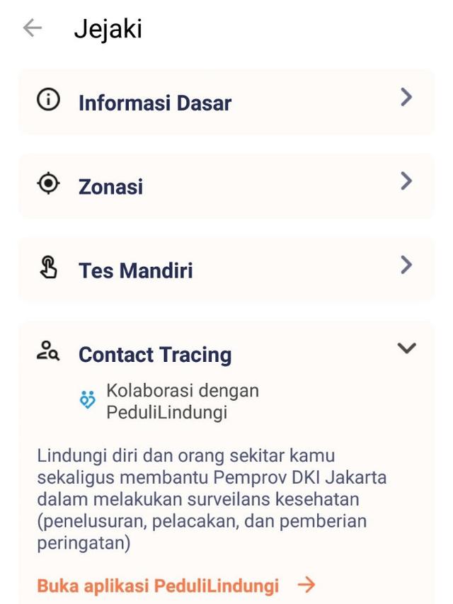 Fitur Jejaki Hasil Kolaborasi Pemprov DKI Jakarta, Pemerintah Pusat, dan Startup Atasi Pandemi Covid-19