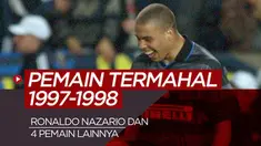 Berita motion grafis 5 pemain termahal bursa transfer 1997-1998. Di Antaranya pemain asal Brasil, Ronaldo Nazario.