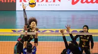 Tim putri Jakarta Electric PLN lolos ke final four setelah mengandaskan Bandung bjb Tandamata 3-0 (25-21, 25-15, 25-23), pada laga pembuka seri penutup putaran kedua PLN Mobile Proliga 2025, di GOR PSCC Palembang, Jumat (21/2/2025).