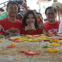 Bakso Gepeng Terbesar di Indonesia pecahkan Rekor MURI