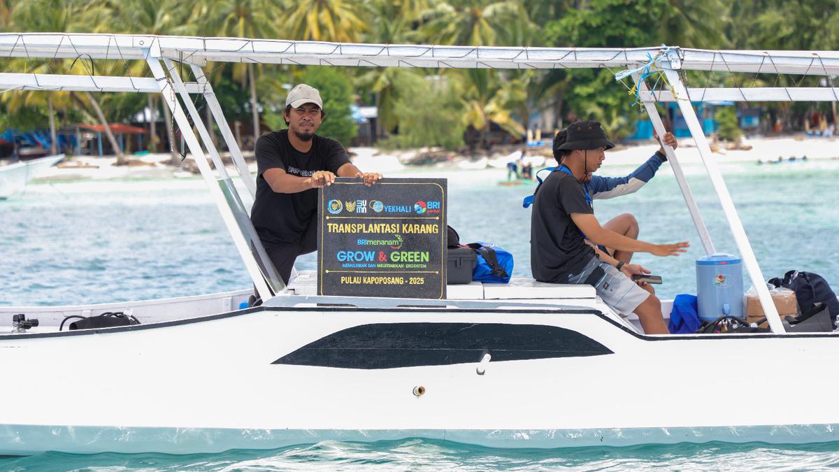 Aksi Nyata BRI Menanam - Green and Grow di Pulau Kapoposang, Kolaborasi untuk Laut yang Lebih Lestari