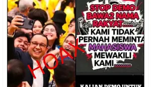 Cek Fakta: Hoaks Anies Baswedan Ikut Demo Bareng Mahasiswa UI
