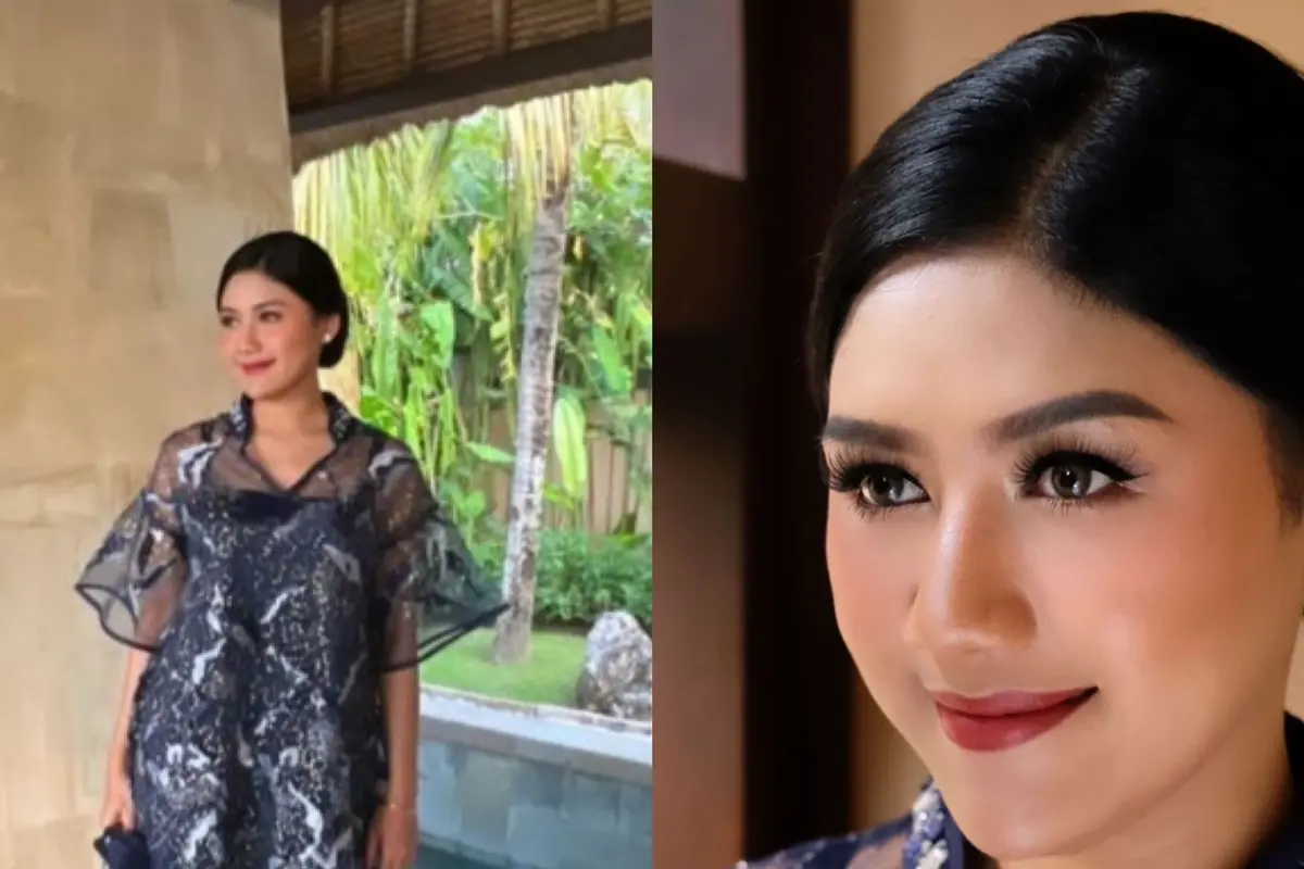 Pesona Erina Gudono Hadiri Pernikahan Nex Carlos, Tampil Memesona dengan Dress Brokat