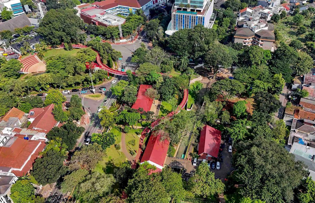 FOTO: Taman Bendera Pusaka Hadirkan Ruang Hijau Terpadu di Jakarta Selatan