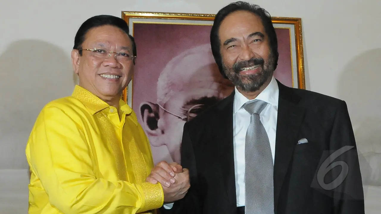 Temui Surya Paloh, Agung Laksono Cari Dukungan?