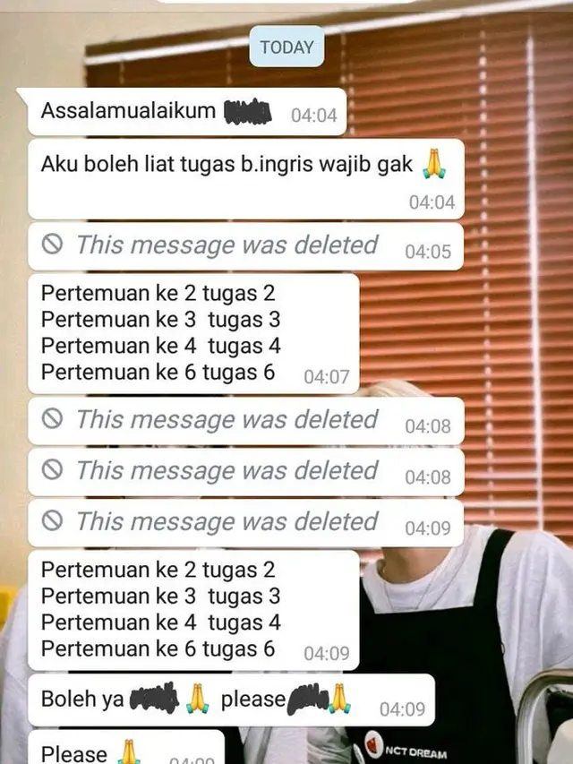 6 Chat Teman Sekelas Minta Contekan Ini Tidak Tahu Diri