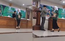 Mahasiswi ini Pakai Sepatu Paling 'Mahal' Sedunia di Acara Pembekalan Wisuda, Ada Kisah Haru di Baliknya