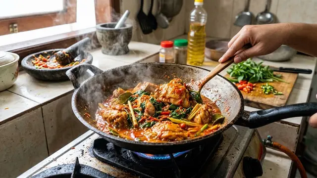 Resep Ayam Rica-rica Kemangi Pedas, Bumbunya Meresap Sempurna