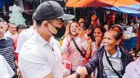 Safari Politik di Sumut, Kaesang Sempatkan Blusukan di Pasar