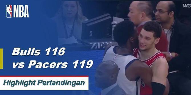 Cuplikan Pertandingan NBA : Pacers 119 vs Bulls 116