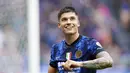 Joaquin Correa - Skuad asuhan Simone Inzaghi berhasil menumbangkan Udinese dalam duel lanjutan Serie A. pada laga tersebut Joaquin Correa sukses mengoyak gawang Udinese dua kali dan membawa Inter Milan menang dengan skor 2-0. (Spada/LaPresse via AP)