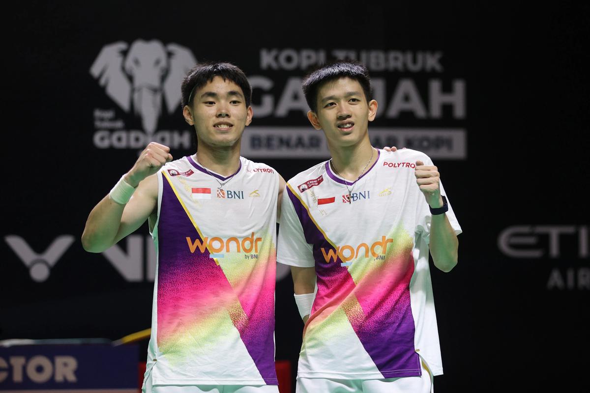 FOTO: Raymond/Joaquin Melangkah ke Final Indonesia Masters 2026