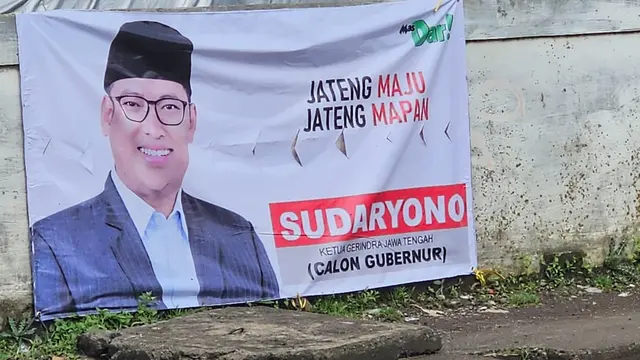 Baliho Ketua Gerindra Jawa Tengah Sudaryono (Istimewa)
