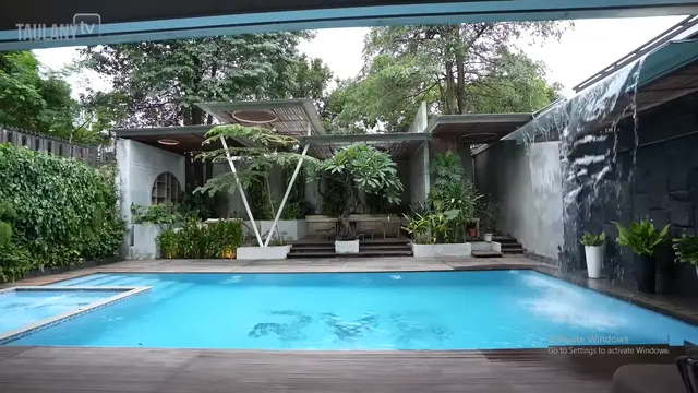 Potret Taman Mini di Area Tengah Rumah Rachel Vennya/ Youtube Taulany TV
