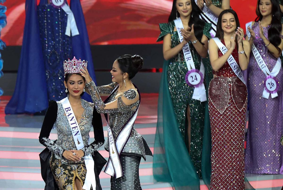 FOTO: Agnes Aditya Rahajeng asal Banten Dinobatkan sebagai Puteri Indonesia 2026