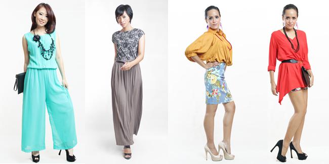 Beberapa produk fashion yang ditawarkan Riana Bismarak