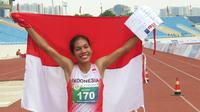 Odekta Naibaho Elvina merebut emas atletik marathon putri SEA Games 2021 (Dok Koni)