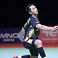 Tunggal putra Jonatan Christie yang diunggulkan ditempat ke-4 lolos ke semifinal setelah menang atas Toma Junior Popov (Prancis) yang berperingkat 33 BWF dengan rubber game, 21-18, 16-21, 24-22. Jojo akan jumpa pemenang antara Kidambi Srikanth dan Anders Antonsen. (AFP/PBSI)