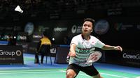 Tunggal putra Indonesia Anthony Sinisuka Ginting lolos ke babak kedua Australia Open 2017. (Humas PP PBSI)