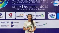Perenang putri junior Indonesia, Elysha Chloe Pribadi, berhasil menyabet 3 medali emas, 1 perak, dan 2 perunggu, serta memecahkan rekor nasional kelompok umur 2 di Indonesia Open Aquatic Championship 2019, 13-19 Desember 2019. (Istimewa)