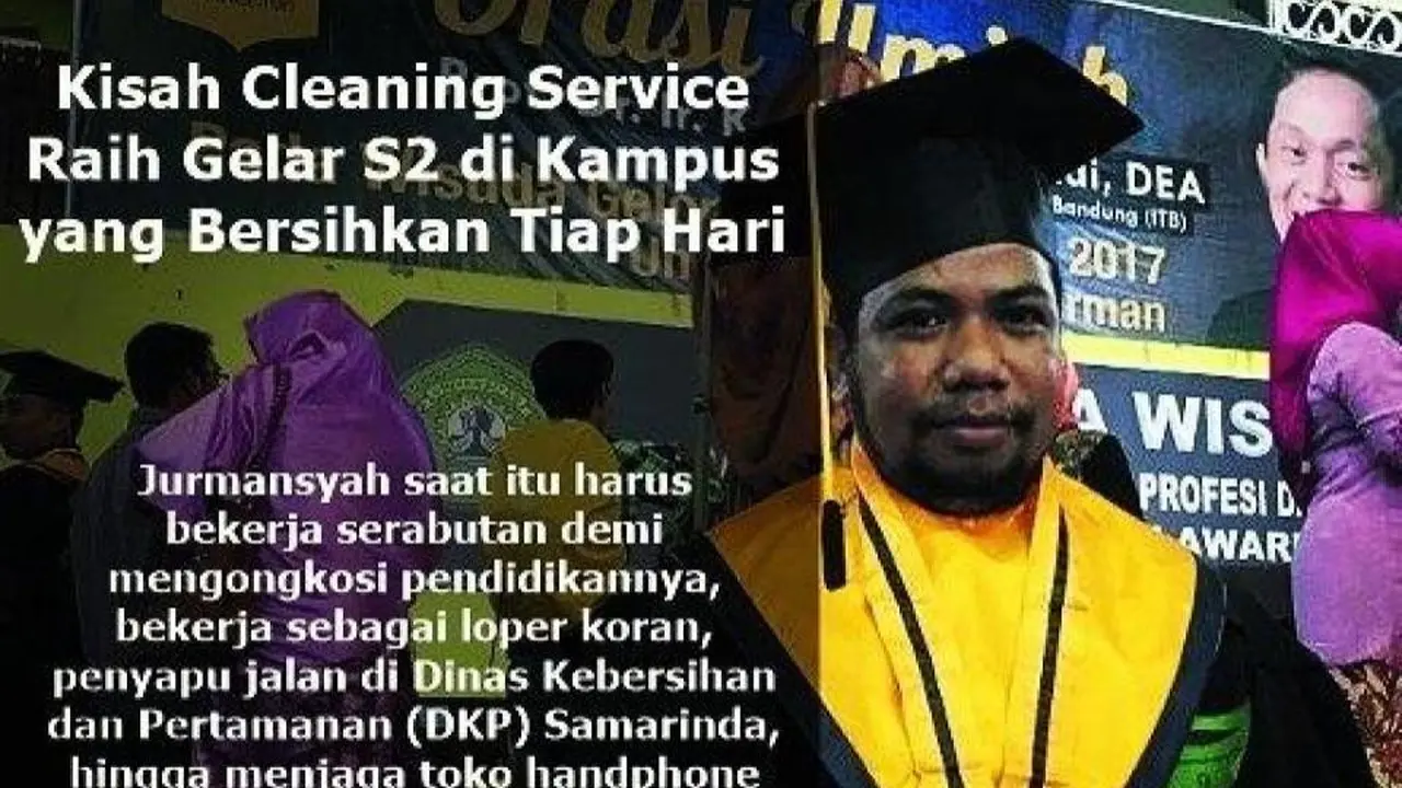 Bangga, Cleaning Service di Universitas Mulawarman Lulus S2