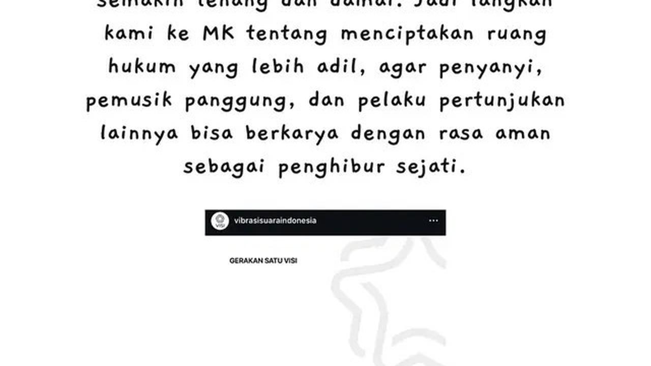 Tantri Kotak Sebut Langkah Hukum ke MK Bukan Konflik Pribadi: Makin Berumur, Saya Ingin Tenang