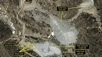 Citra Satelit Ungkap Situs Uji Coba Nuklir Korea Utara Mulai Dibongkar
