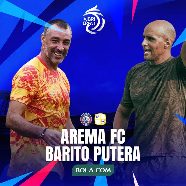 BRI Liga 1 - Arema FC Vs Barito Putera - Duel Pelatih