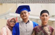Viral Aksi Pria Bantu Abadikan Foto Wisudawan bersama Kedua Orang Tuanya, Ekspresi Bahagianya Bikin Terharu